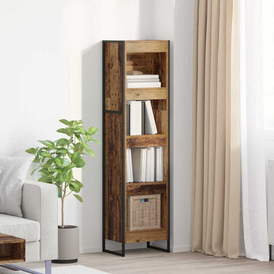 vidaXL Book Cabinet 40 x 30 x 155 cm Engineered Wood Old Wood