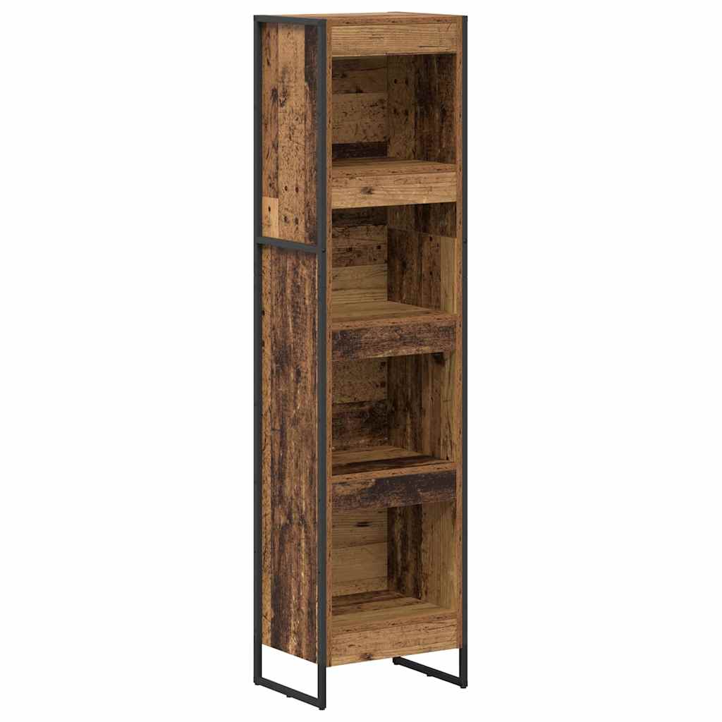 vidaXL Book Cabinet Old Wood 40 x 30 x 155 cm Engineered Wood