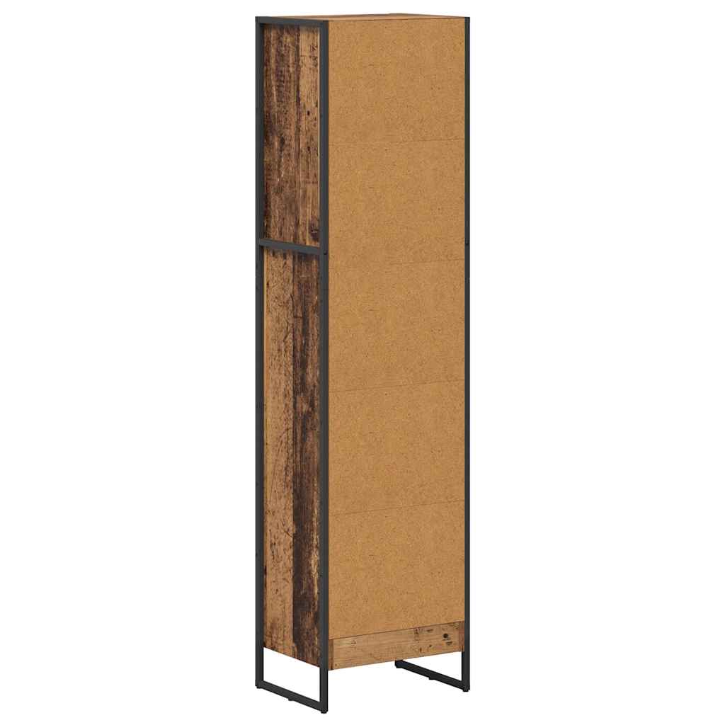 vidaXL Book Cabinet Old Wood 40 x 30 x 155 cm Engineered Wood