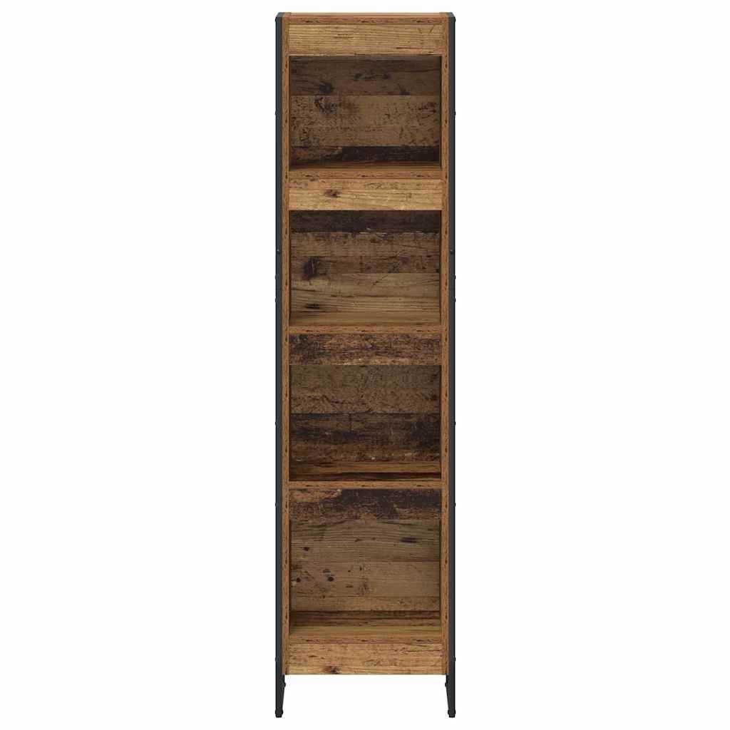vidaXL Book Cabinet Old Wood 40 x 30 x 155 cm Engineered Wood