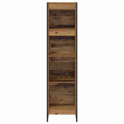 vidaXL Book Cabinet Old Wood 40 x 30 x 155 cm Engineered Wood