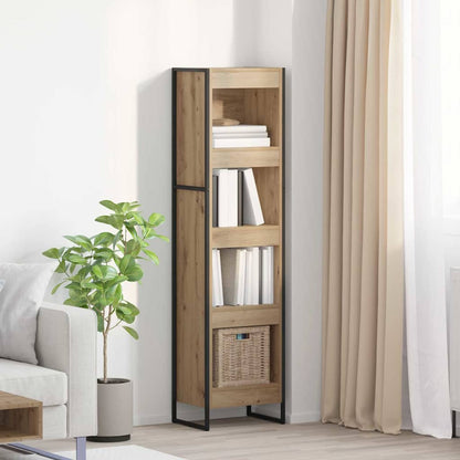vidaXL Book Cabinet 40 x 30 x 155 cm Engineered Wood Artisian Oak