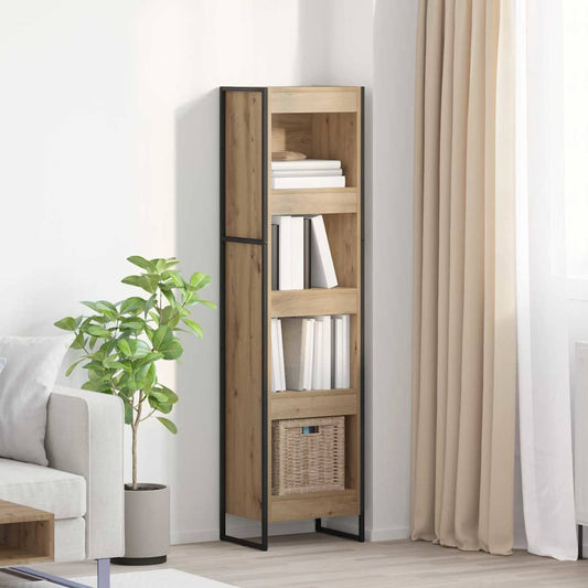 vidaXL Book Cabinet 40 x 30 x 155 cm Engineered Wood Artisian Oak