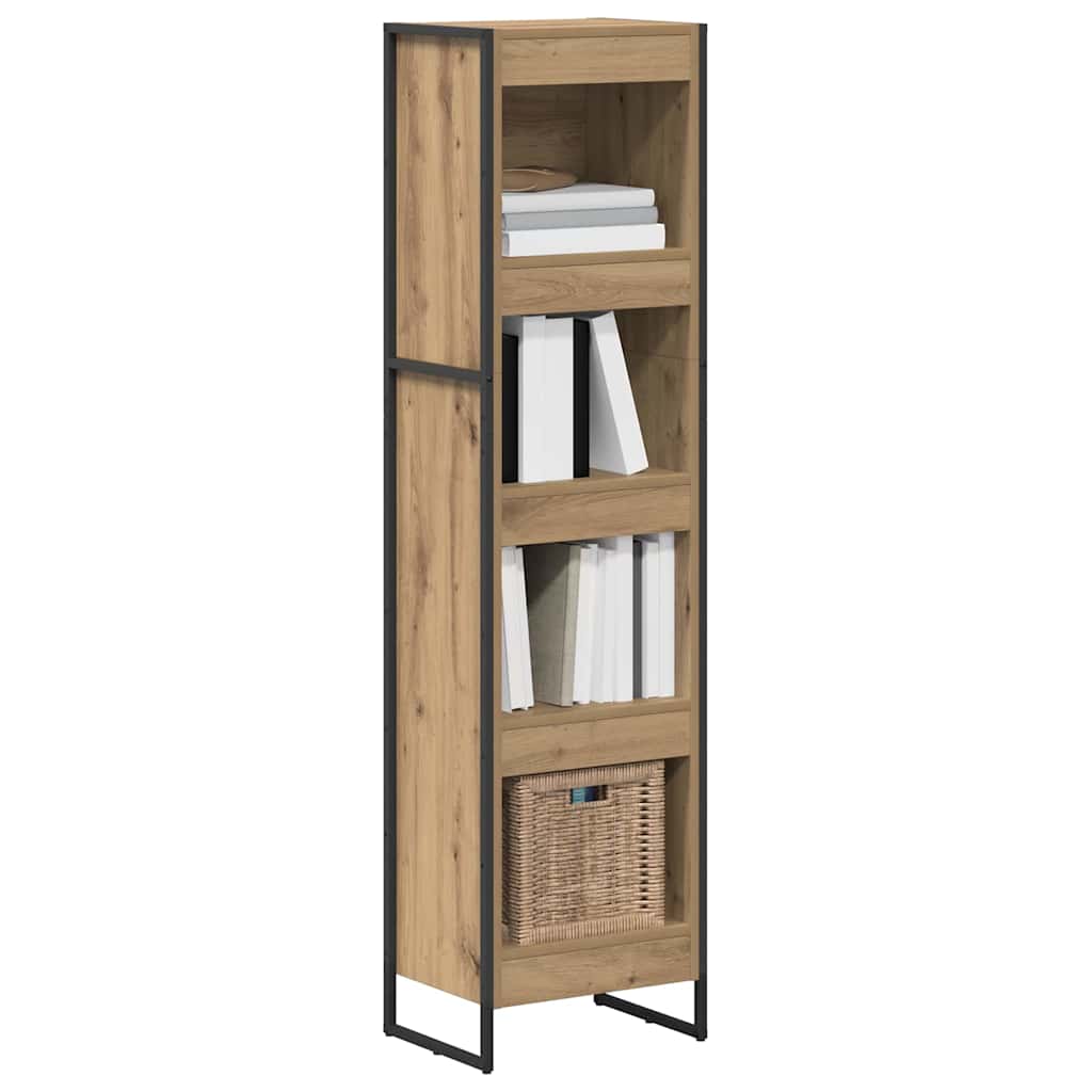 vidaXL Book Cabinet 40 x 30 x 155 cm Engineered Wood Artisian Oak