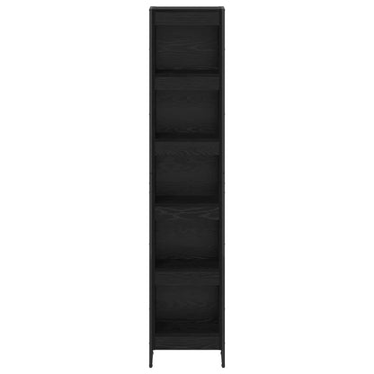 vidaXL Book Cabinet 40 x 30 x 189.5 cm Engineered Wood Black Oak