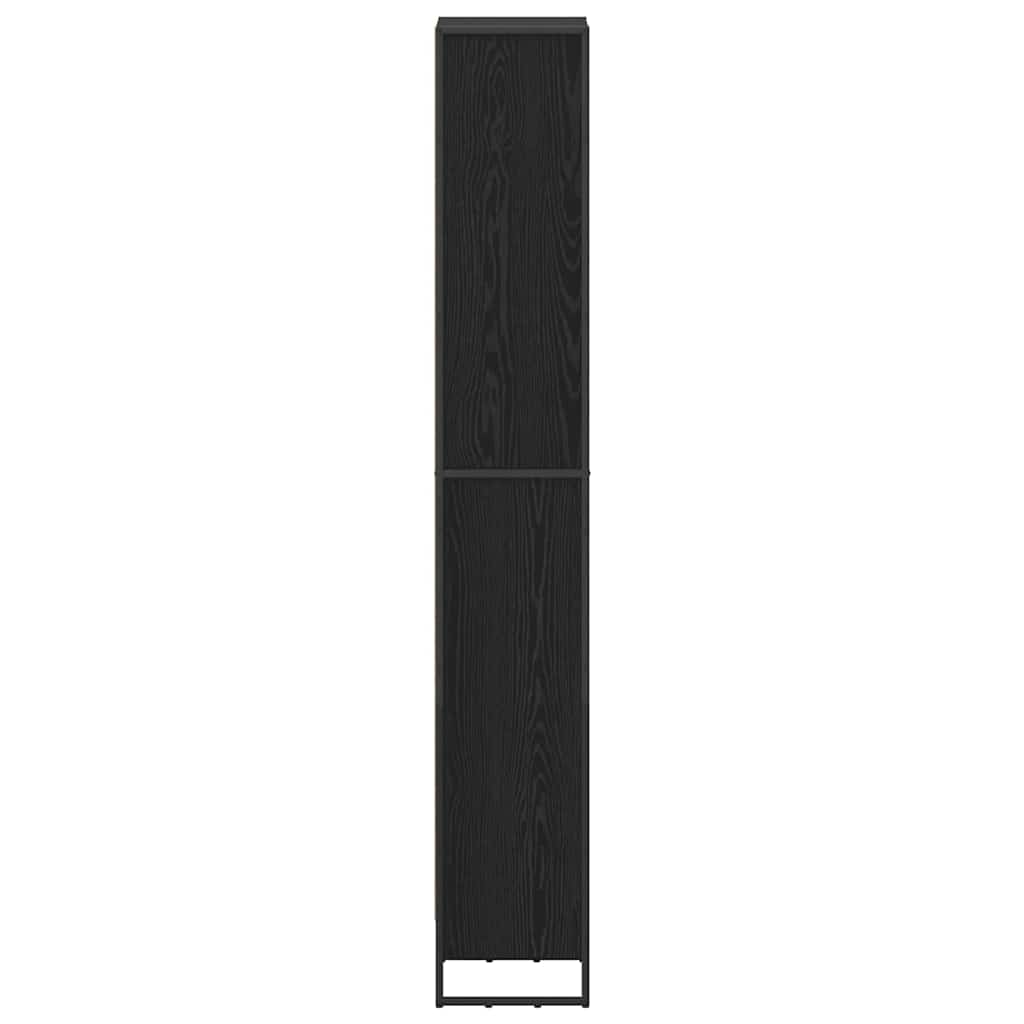 vidaXL Book Cabinet 40 x 30 x 189.5 cm Engineered Wood Black Oak