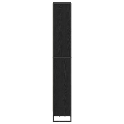 vidaXL Book Cabinet 40 x 30 x 189.5 cm Engineered Wood Black Oak