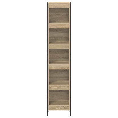 vidaXL Book Cabinet Sonoma 40 x 30 x 189.5 cm Engineered Wood