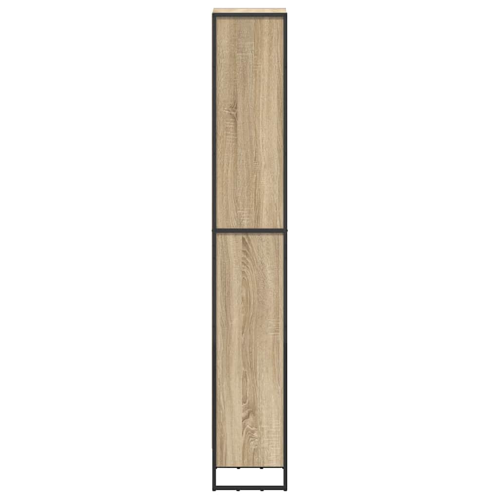 vidaXL Book Cabinet Sonoma 40 x 30 x 189.5 cm Engineered Wood