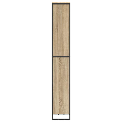 vidaXL Book Cabinet Sonoma 40 x 30 x 189.5 cm Engineered Wood