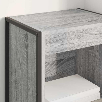 vidaXL Book Cabinet 40 x 30 x 189.5 cm Engineered Wood Grey Sonoma