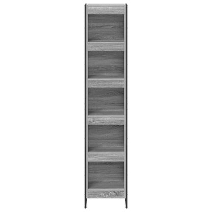 vidaXL Book Cabinet 40 x 30 x 189.5 cm Engineered Wood Grey Sonoma