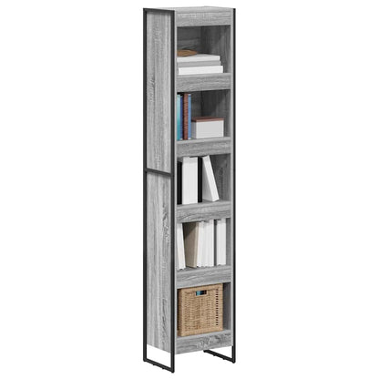 vidaXL Book Cabinet 40 x 30 x 189.5 cm Engineered Wood Grey Sonoma