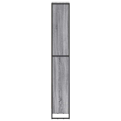 vidaXL Book Cabinet 40 x 30 x 189.5 cm Engineered Wood Grey Sonoma