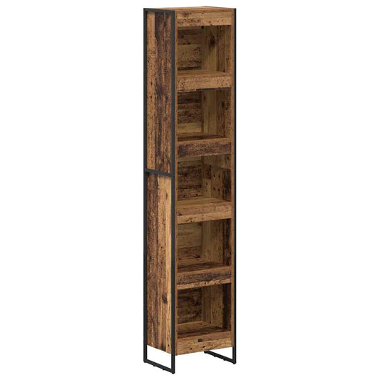 vidaXL Book Cabinet 40 x 30 x 189.5 cm Engineered Wood Old Wood