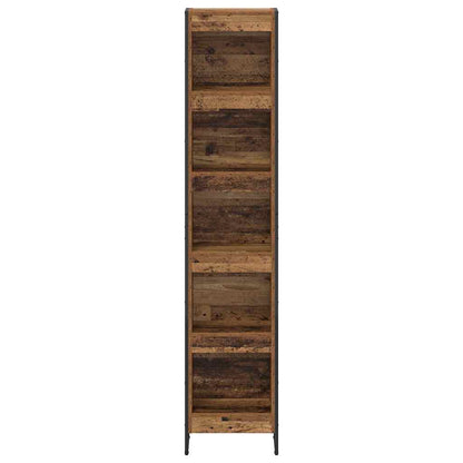 vidaXL Book Cabinet Old Wood 40 x 30 x 189.5 cm Engineered Wood