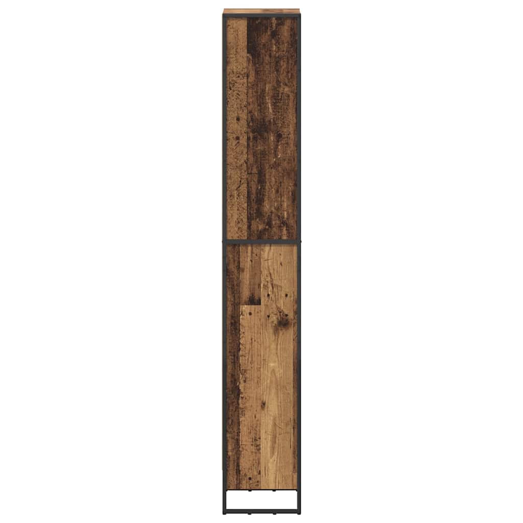 vidaXL Book Cabinet Old Wood 40 x 30 x 189.5 cm Engineered Wood