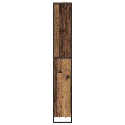 vidaXL Book Cabinet Old Wood 40 x 30 x 189.5 cm Engineered Wood