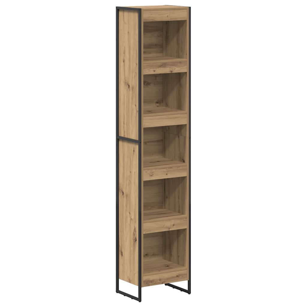 vidaXL Book Cabinet 40 x 30 x 189.5 cm Engineered Wood Artisian Oak