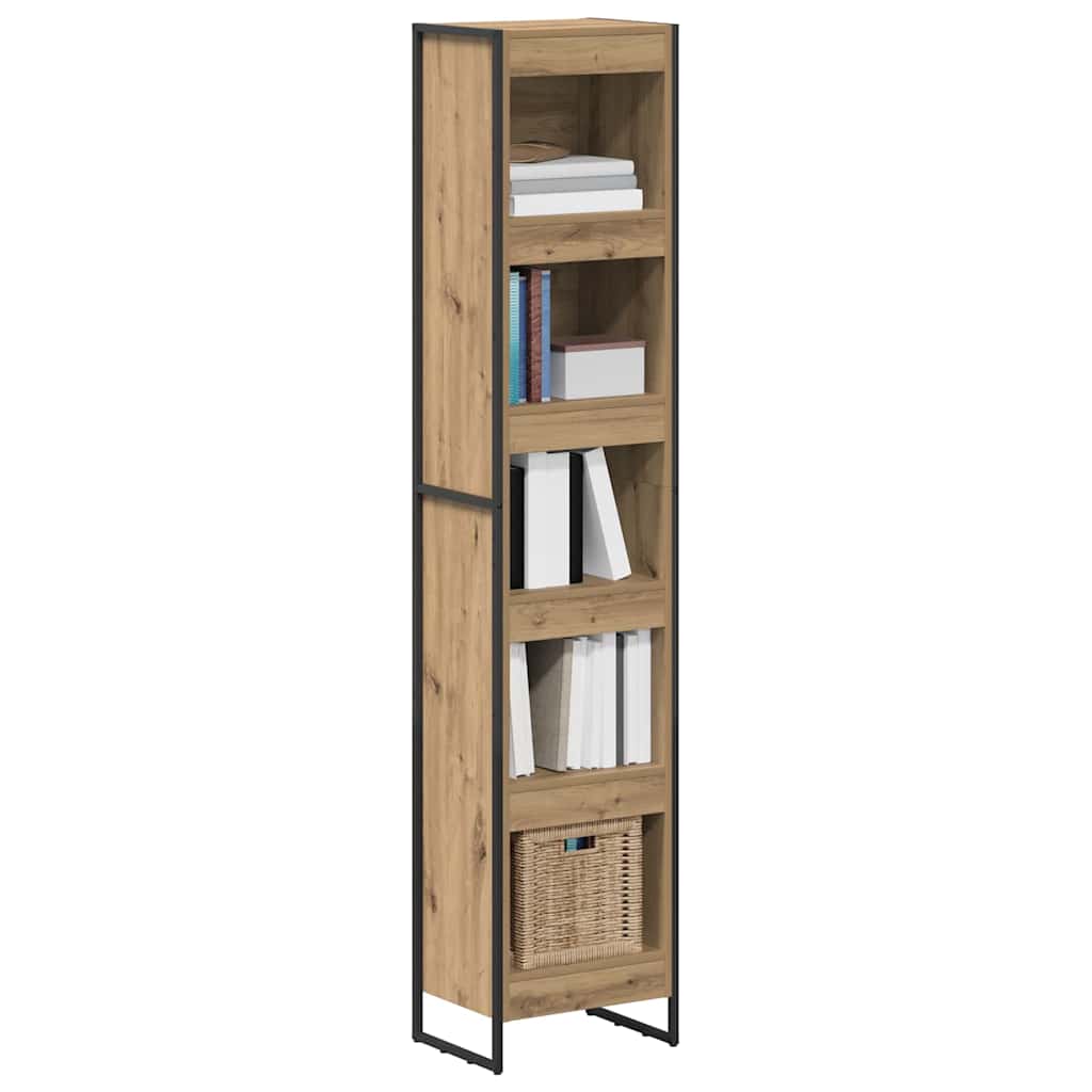 vidaXL Book Cabinet 40 x 30 x 189.5 cm Engineered Wood Artisian Oak