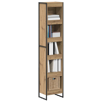 vidaXL Book Cabinet 40 x 30 x 189.5 cm Engineered Wood Artisian Oak