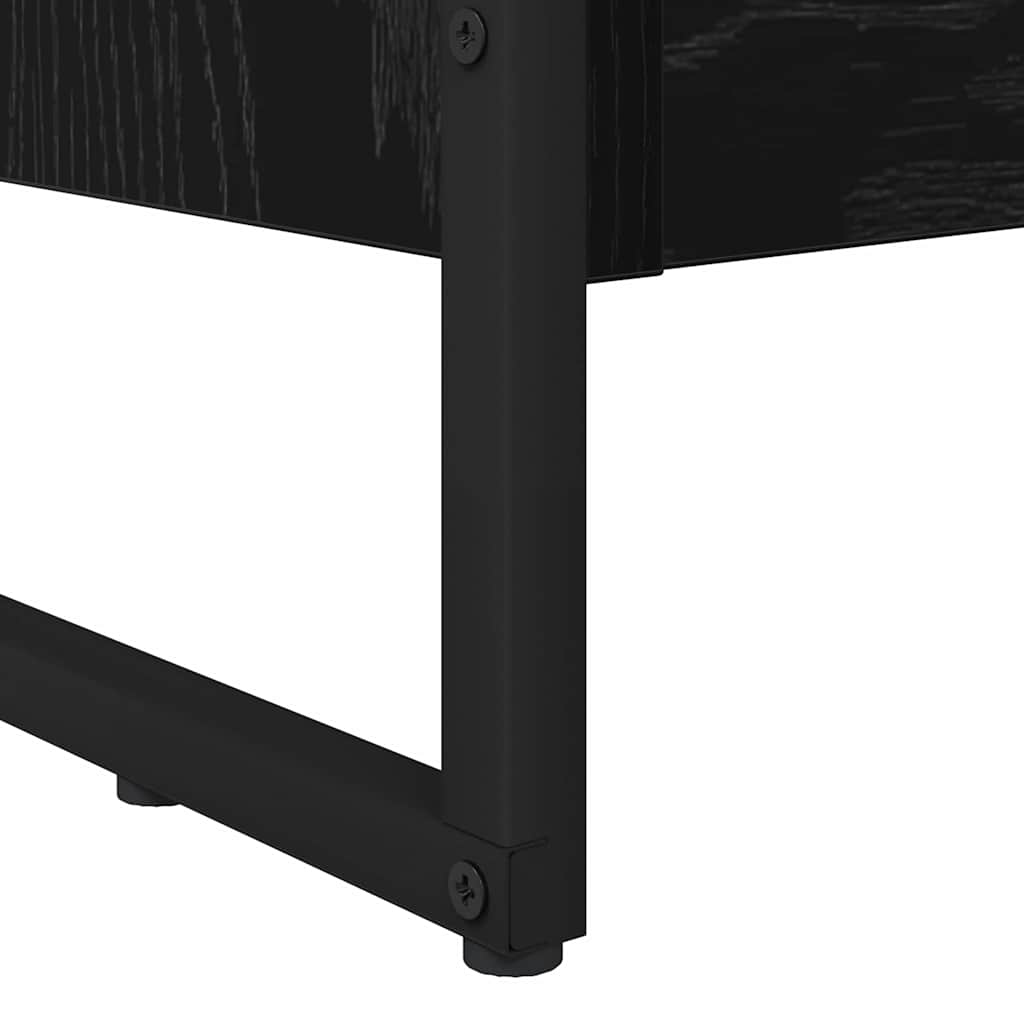 vidaXL Book Cabinet 60 x 30 x 86.5 cm Engineered Wood Black Oak