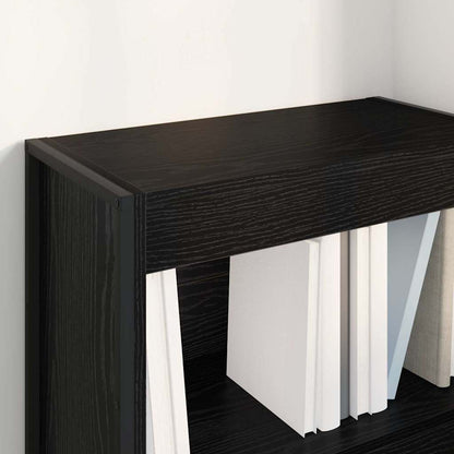 vidaXL Book Cabinet 60 x 30 x 86.5 cm Engineered Wood Black Oak