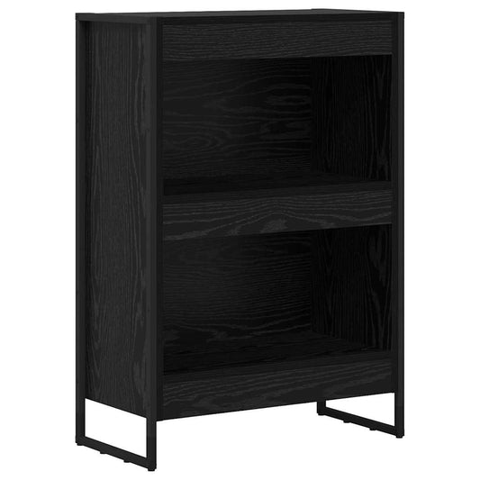 vidaXL Book Cabinet 60 x 30 x 86.5 cm Engineered Wood Black Oak