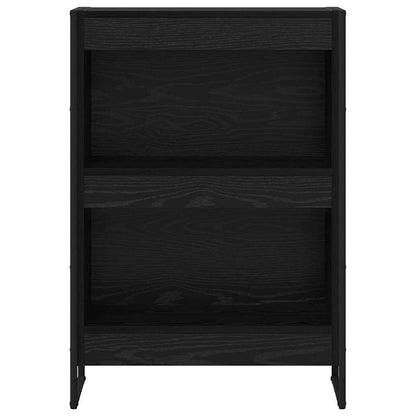 vidaXL Book Cabinet 60 x 30 x 86.5 cm Engineered Wood Black Oak