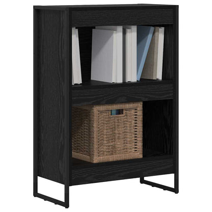 vidaXL Book Cabinet 60 x 30 x 86.5 cm Engineered Wood Black Oak