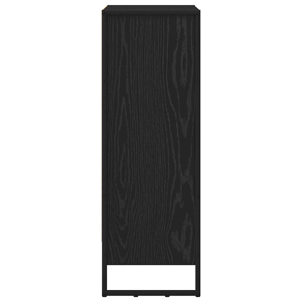 vidaXL Book Cabinet 60 x 30 x 86.5 cm Engineered Wood Black Oak