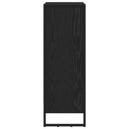 vidaXL Book Cabinet 60 x 30 x 86.5 cm Engineered Wood Black Oak