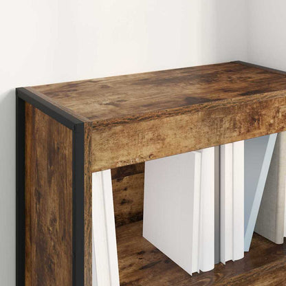 vidaXL Book Cabinet Smoke Oak 60 x 30 x 86.5 cm Engineered Wood