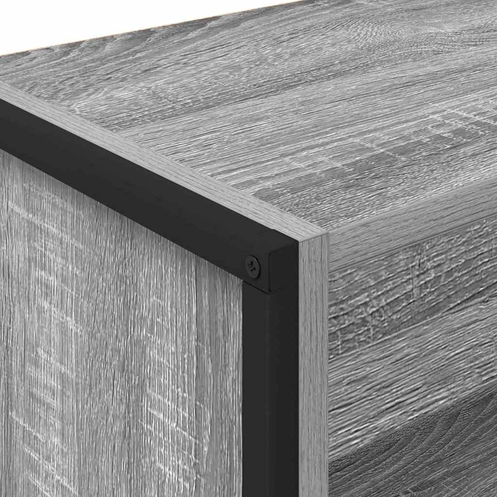 vidaXL Book Cabinet 60 x 30 x 86.5 cm Engineered Wood Grey Sonoma