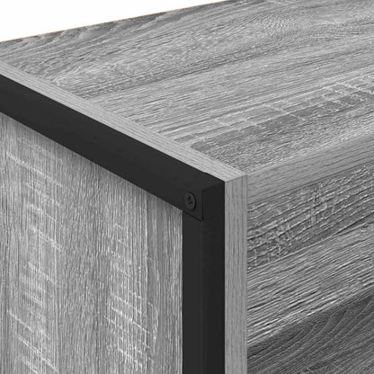 vidaXL Book Cabinet 60 x 30 x 86.5 cm Engineered Wood Grey Sonoma