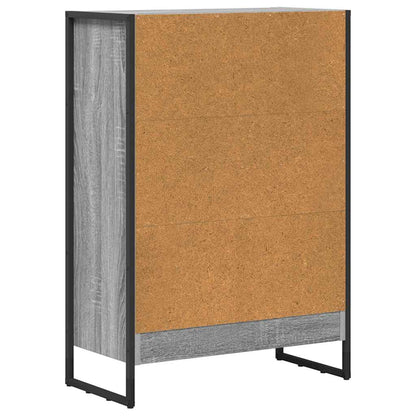 vidaXL Book Cabinet 60 x 30 x 86.5 cm Engineered Wood Grey Sonoma