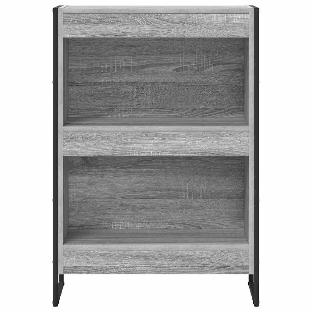 vidaXL Book Cabinet 60 x 30 x 86.5 cm Engineered Wood Grey Sonoma