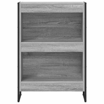 vidaXL Book Cabinet 60 x 30 x 86.5 cm Engineered Wood Grey Sonoma