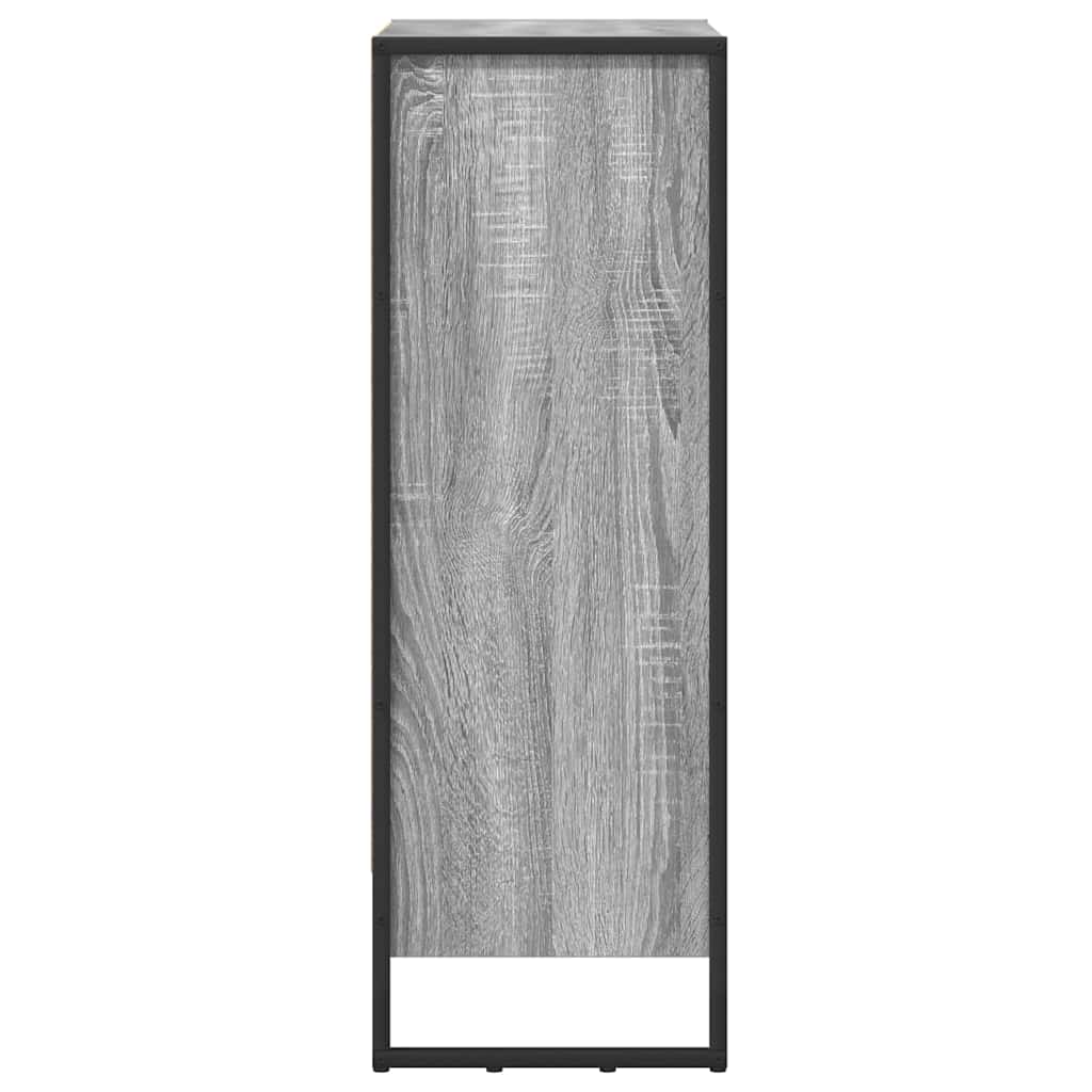 vidaXL Book Cabinet 60 x 30 x 86.5 cm Engineered Wood Grey Sonoma