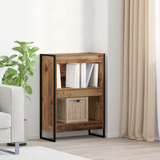 vidaXL Book Cabinet 60 x 30 x 86.5 cm Engineered Wood Old Wood