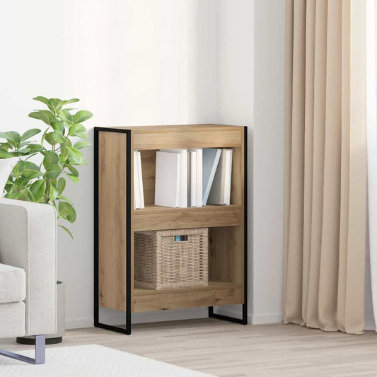 vidaXL Book Cabinet 60 x 30 x 86.5 cm Engineered Wood Artisian Oak