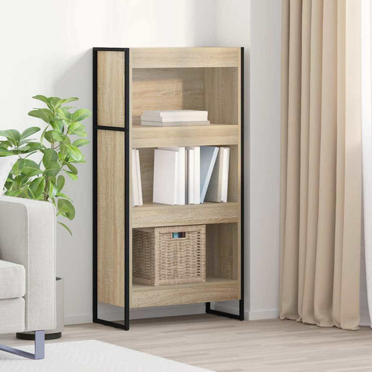 vidaXL Book Cabinet 60 x 30 x 121 cm Engineered Wood Sonoma