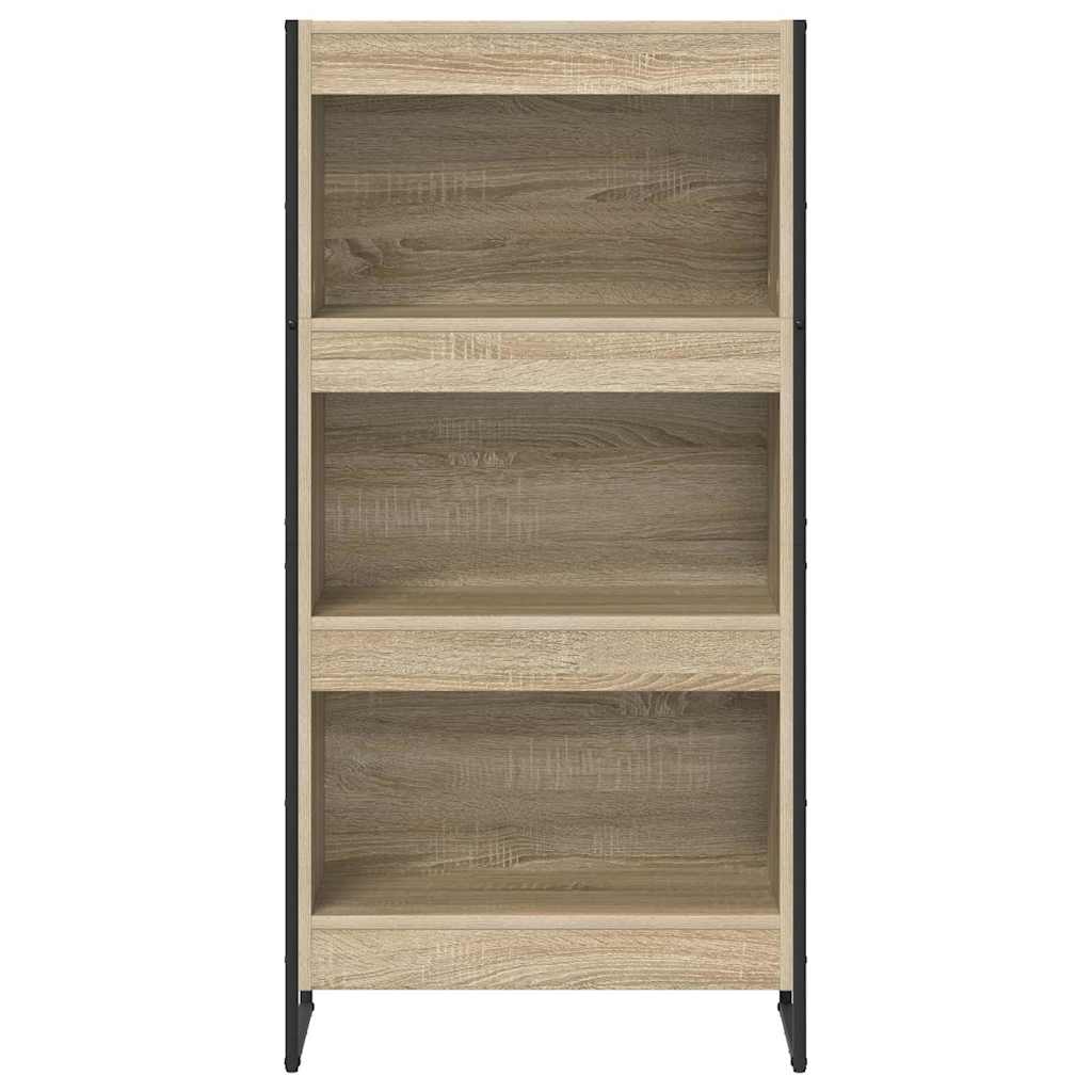 vidaXL Book Cabinet Sonoma 60 x 30 x 121 cm Engineered Wood