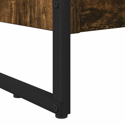 vidaXL Book Cabinet Smoke Oak 60 x 30 x 121 cm Engineered Wood
