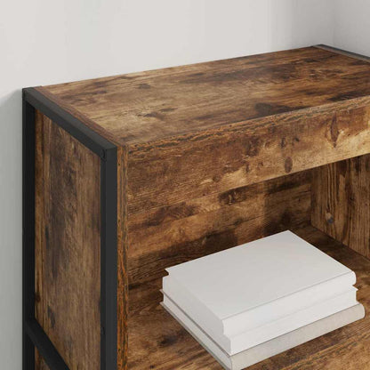 vidaXL Book Cabinet Smoke Oak 60 x 30 x 121 cm Engineered Wood