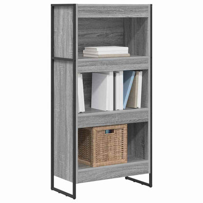 vidaXL Book Cabinet 60 x 30 x 121 cm Engineered Wood Grey Sonoma