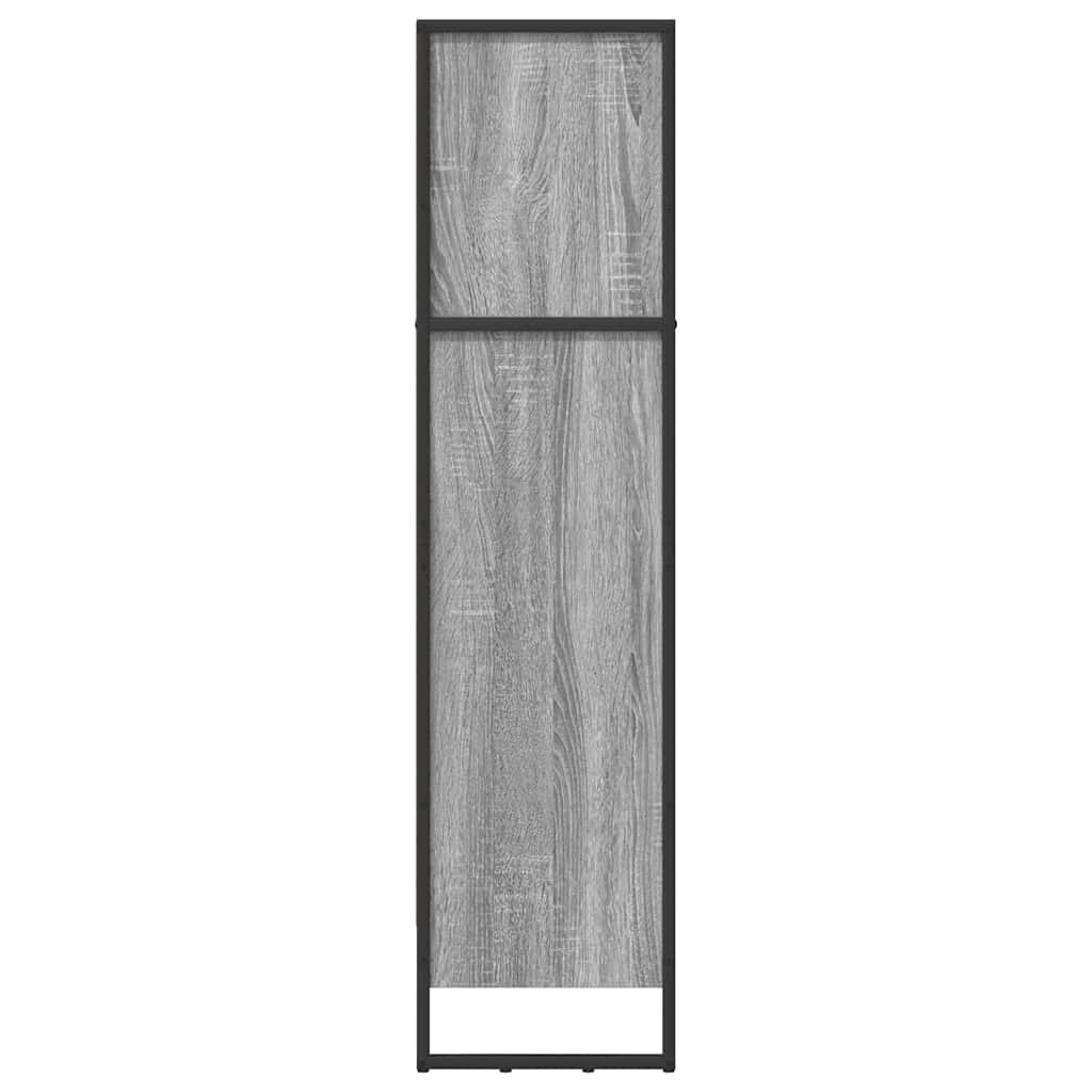 vidaXL Book Cabinet 60 x 30 x 121 cm Engineered Wood Grey Sonoma
