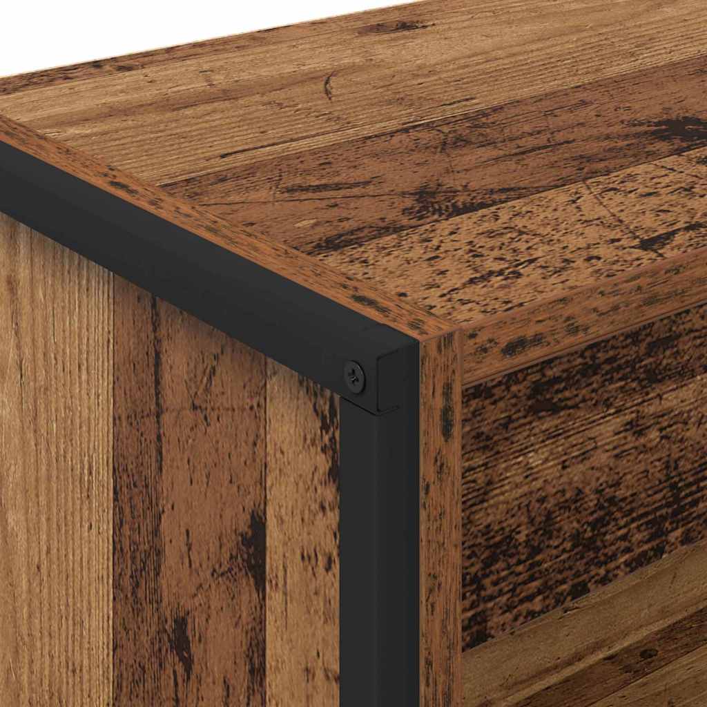 vidaXL Book Cabinet Old Wood 60 x 30 x 121 cm Engineered Wood