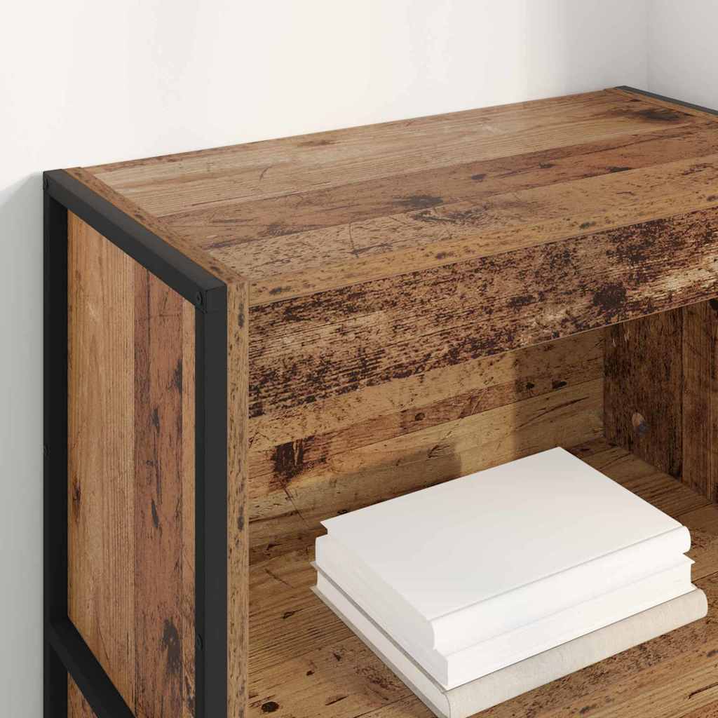 vidaXL Book Cabinet Old Wood 60 x 30 x 121 cm Engineered Wood