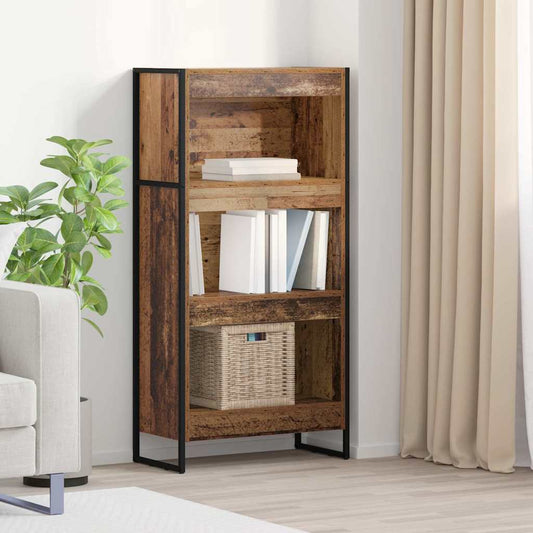 vidaXL Book Cabinet 60 x 30 x 121 cm Engineered Wood Old Wood